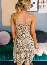 Load image into Gallery viewer, Tiered Leopard Babydoll Dress