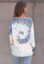 Load image into Gallery viewer, Multicolor Ombre Tie Dye Loose Leisure Top