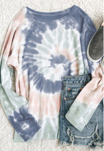 Load image into Gallery viewer, Multicolor Ombre Tie Dye Loose Leisure Top
