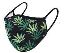 Load image into Gallery viewer, ADULT Weed Leaf Face Mask