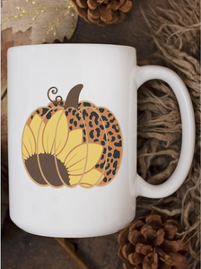 Sunflower Pumpkin Mug