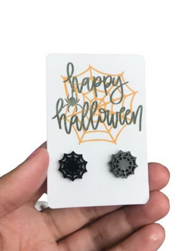 Halloween Web Earrings