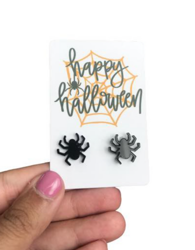 Halloween Spider Earrings