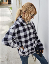 Load image into Gallery viewer, Buffalo Plaid Sherpa