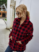 Load image into Gallery viewer, Buffalo Plaid Sherpa