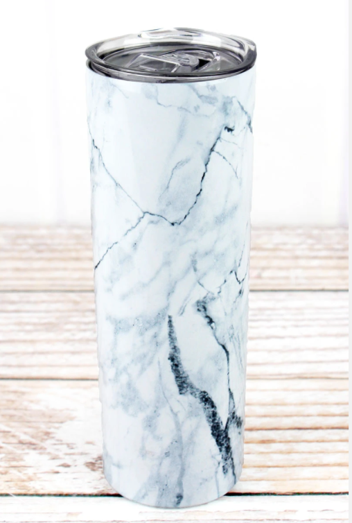 Marble Skinny Tumbler