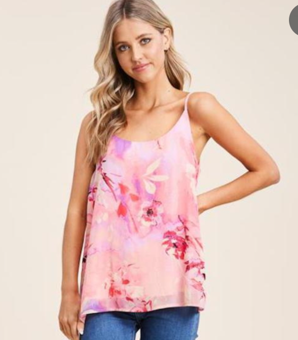 Watercolor Floral Cami