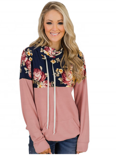Floral Block Hoodie
