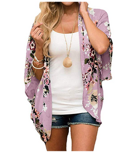 Floral chiffon kimono cardigan discount
