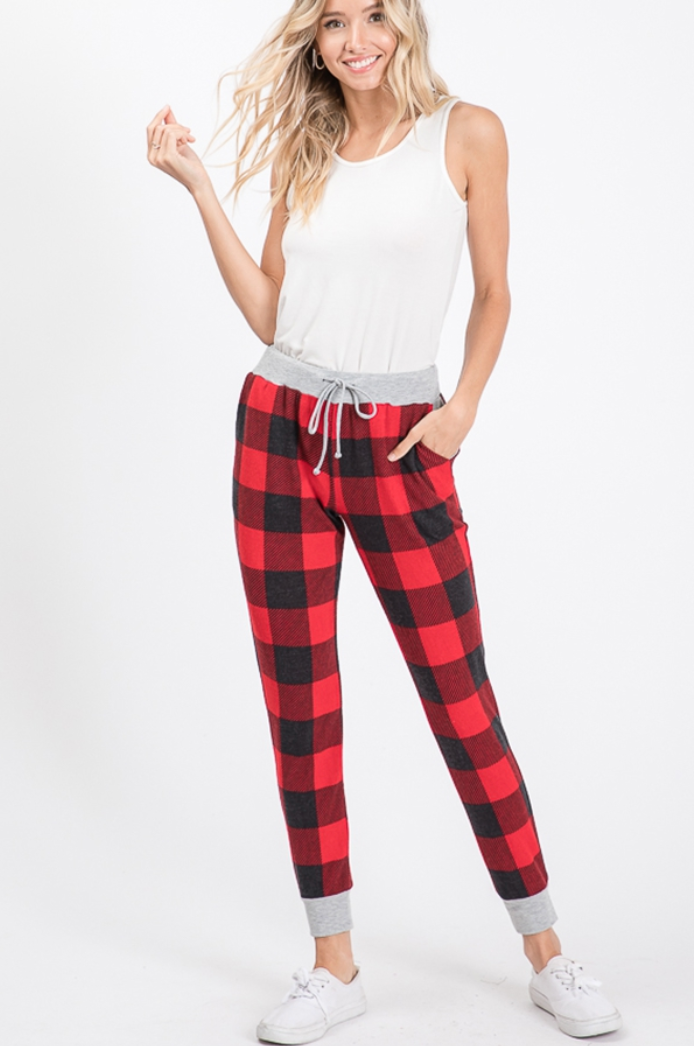 Buffalo Plaid Joggers