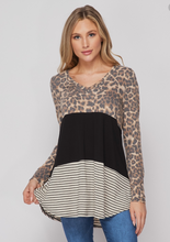 Load image into Gallery viewer, Leopard Block Tunic