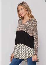 Load image into Gallery viewer, Leopard Block Tunic