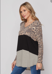 Leopard Block Tunic