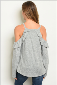 Gray Cold Shoulder
