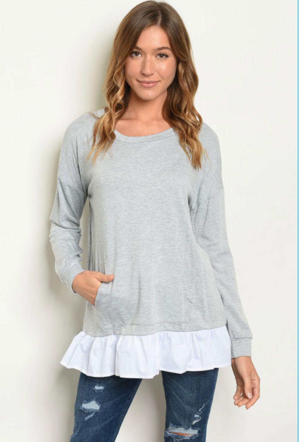 Ruffle Bottom Tunic