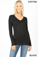Load image into Gallery viewer, Long Sleeve V-Neck
