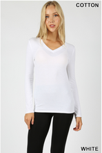 Load image into Gallery viewer, Long Sleeve V-Neck
