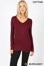 Load image into Gallery viewer, Long Sleeve V-Neck
