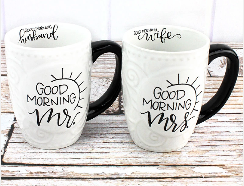 Mr. & Mrs. Coffee Mug Set