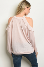 Load image into Gallery viewer, Peach Popcorn Cold Shoulder