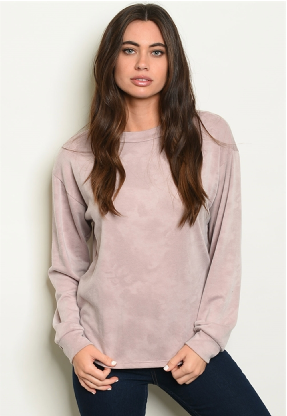 Mauve Washed Top