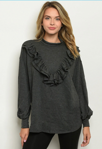 Ruffle Detail Top