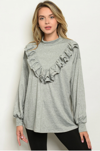 Ruffle Detail Top