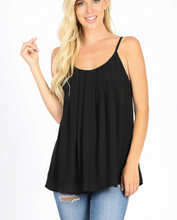 Load image into Gallery viewer, Pleated Adjustable Strap Tank