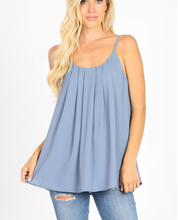 Load image into Gallery viewer, Pleated Adjustable Strap Tank