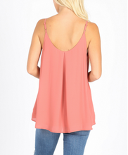 Load image into Gallery viewer, Pleated Adjustable Strap Tank
