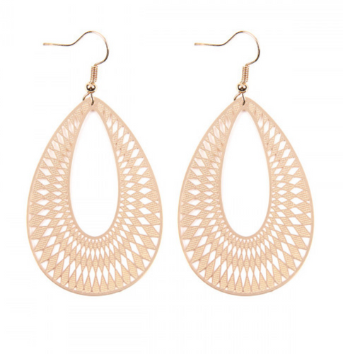 Gold Chevron Earring