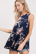 Load image into Gallery viewer, Sleeveless Floral Print Tank