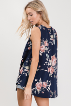 Load image into Gallery viewer, Sleeveless Floral Print Tank