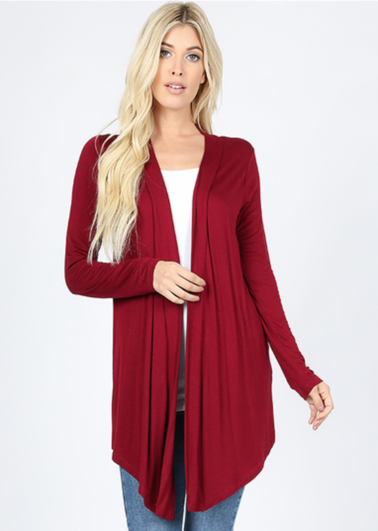 Drapey Long Sleeve Cardigan