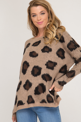 Leopard Pullover Sweater