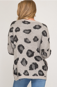 Leopard Pullover Sweater