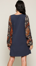 Load image into Gallery viewer, Printed Patch Sleeve Dress
