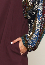 Load image into Gallery viewer, Printed Patch Sleeve Dress