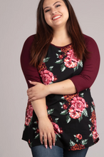 Load image into Gallery viewer, Floral Raglan Blouse