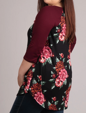 Load image into Gallery viewer, Floral Raglan Blouse