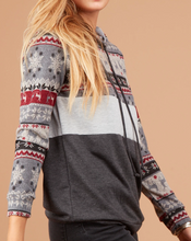 Load image into Gallery viewer, Holiday Colorblock Hoodie