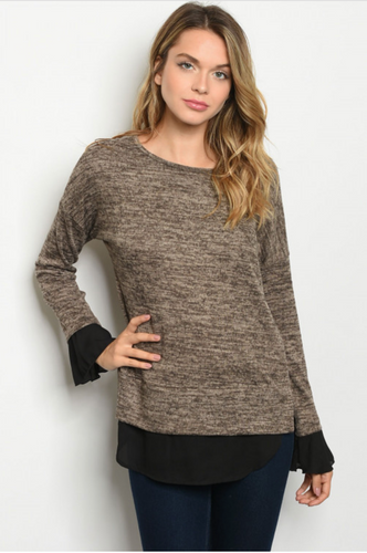 Mocha/Black Top