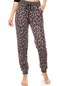 Leopard Print Joggers