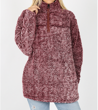 Load image into Gallery viewer, 1/4 Zip Sherpa