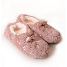 Load image into Gallery viewer, Metallic Snowflake Slippers