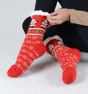 Sherpa Christmas Socks