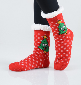Sherpa Christmas Socks