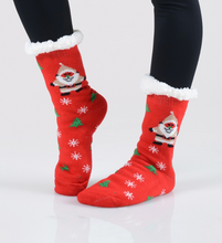 Load image into Gallery viewer, Sherpa Christmas Socks