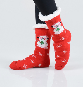 Sherpa Christmas Socks
