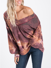 Load image into Gallery viewer, Tie Die Bishop Sleeve Top